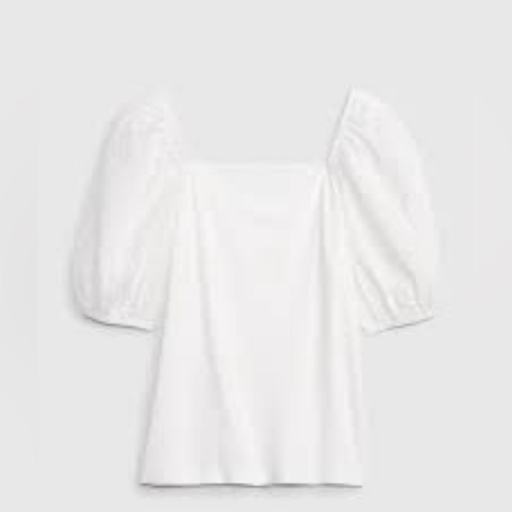 NWT Modern Eyelet Puff Sleeve Sweetheart T-Shirt - Picture 5 of 7
